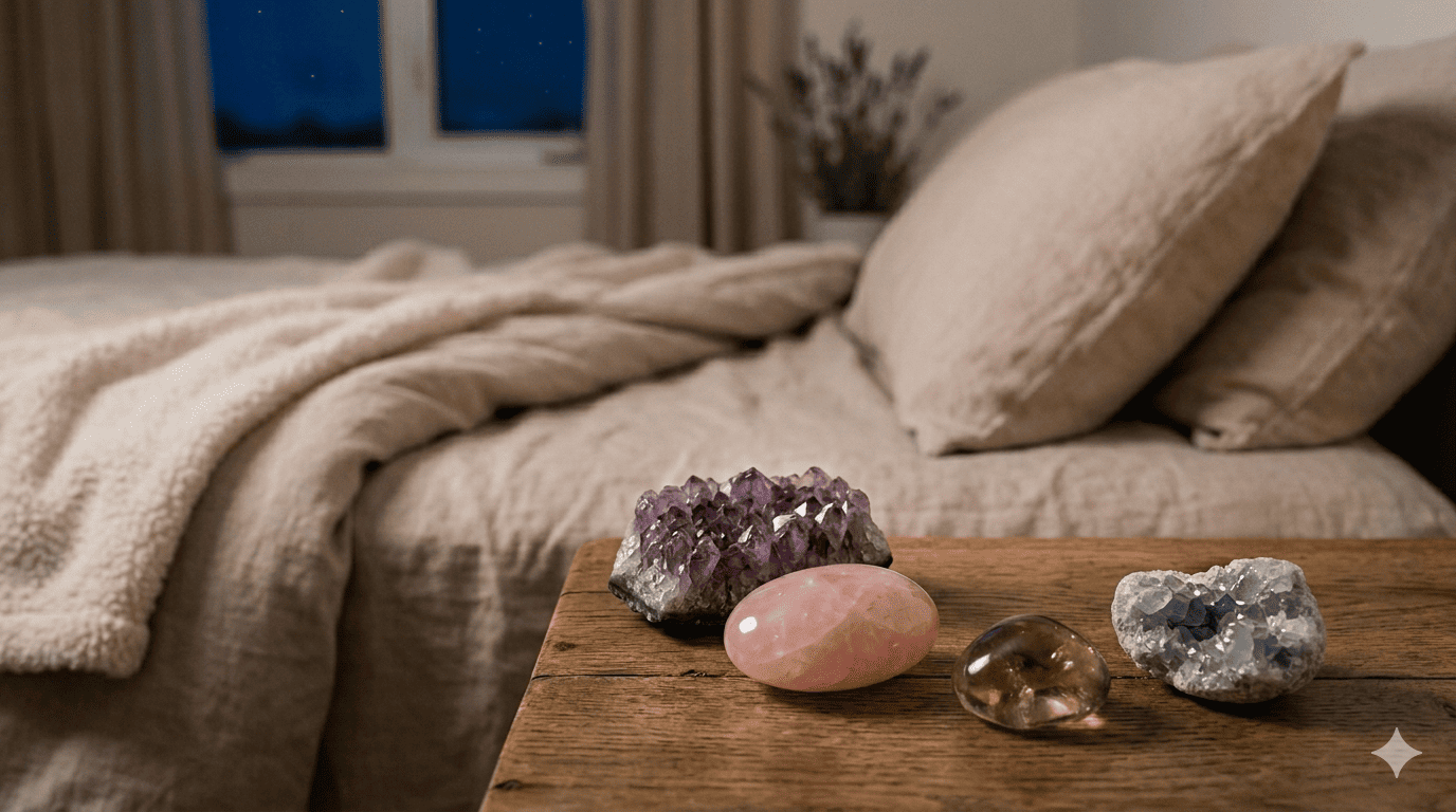 Sommeil et Peurs Nocturnes : Retrouver la Sérénité grâce aux Pierres Naturelles