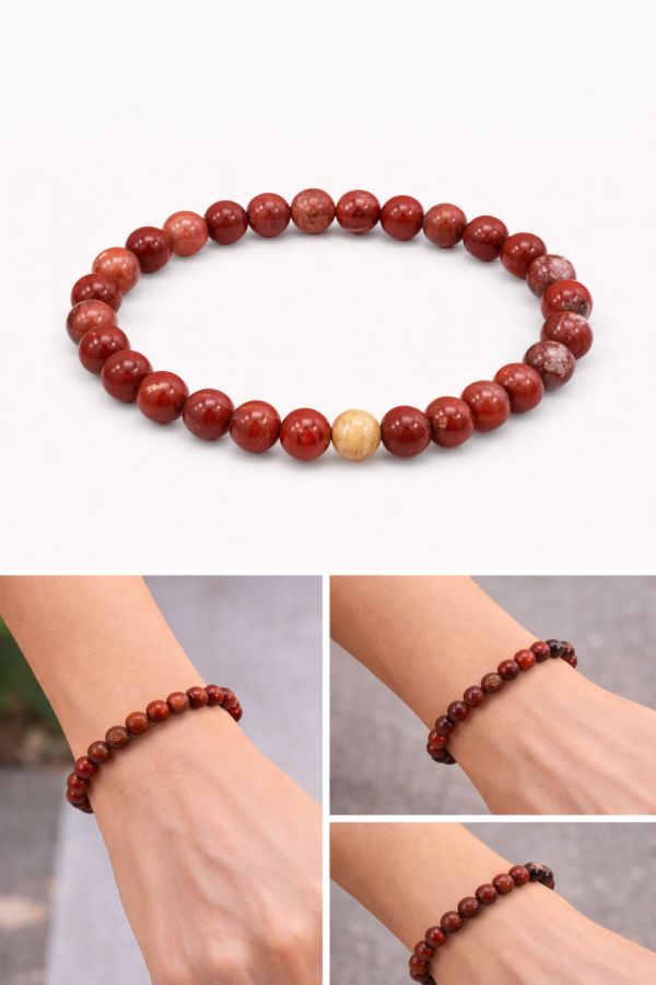 Pierre "énergie" Jaspe rouge