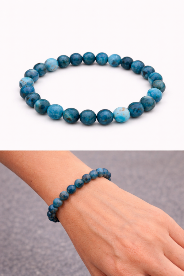 Pierre "clarté mentale" Apatite bleue