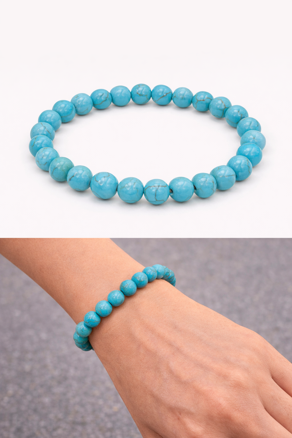 Pierre  "calme" Howlite turquoise – Image 1