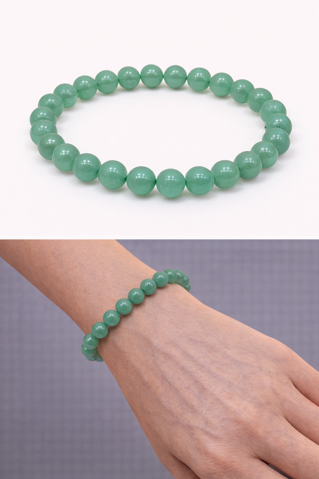 Pierre "prospérité et équilibre" Aventurine verte – Image 1