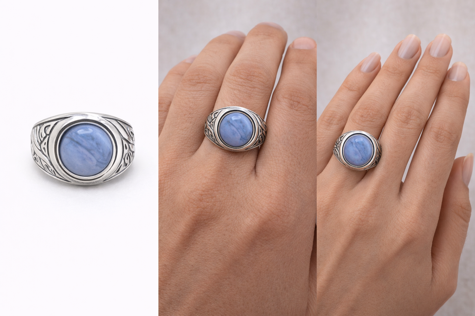 bague calcédoine – Image 1