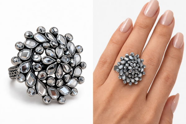 bague cristal de roche