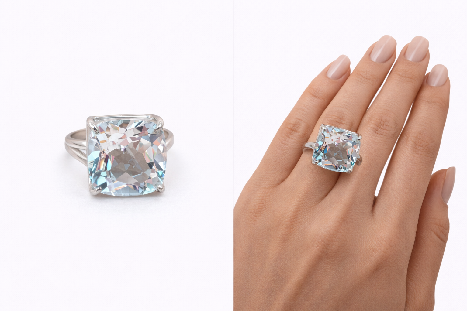 bague cristal de roche – Image 1