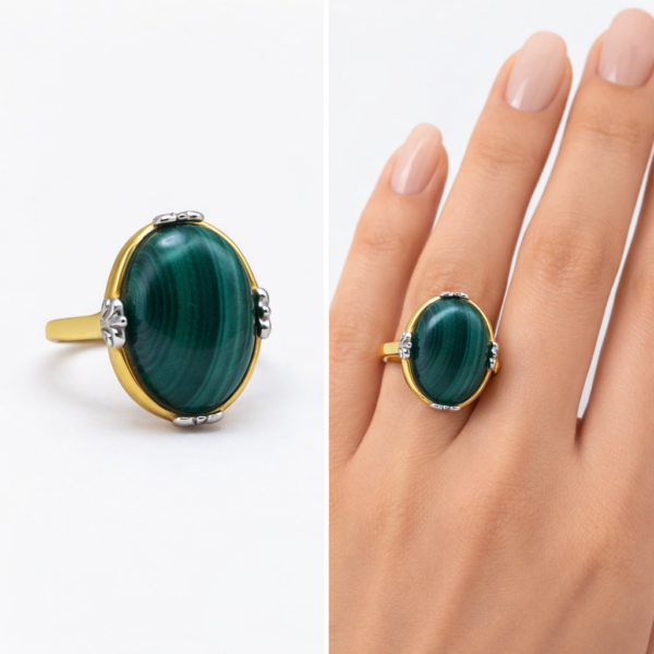 bague malachite