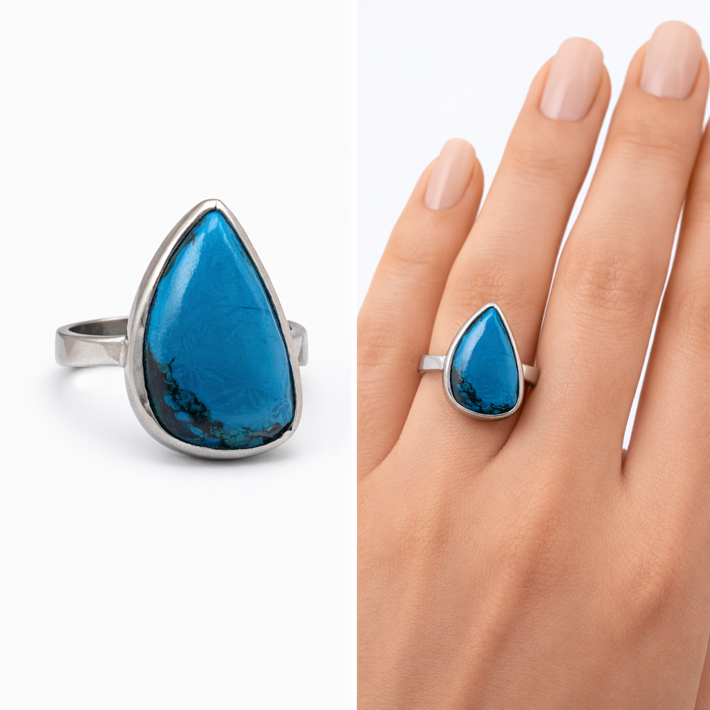 bague turquoise – Image 1