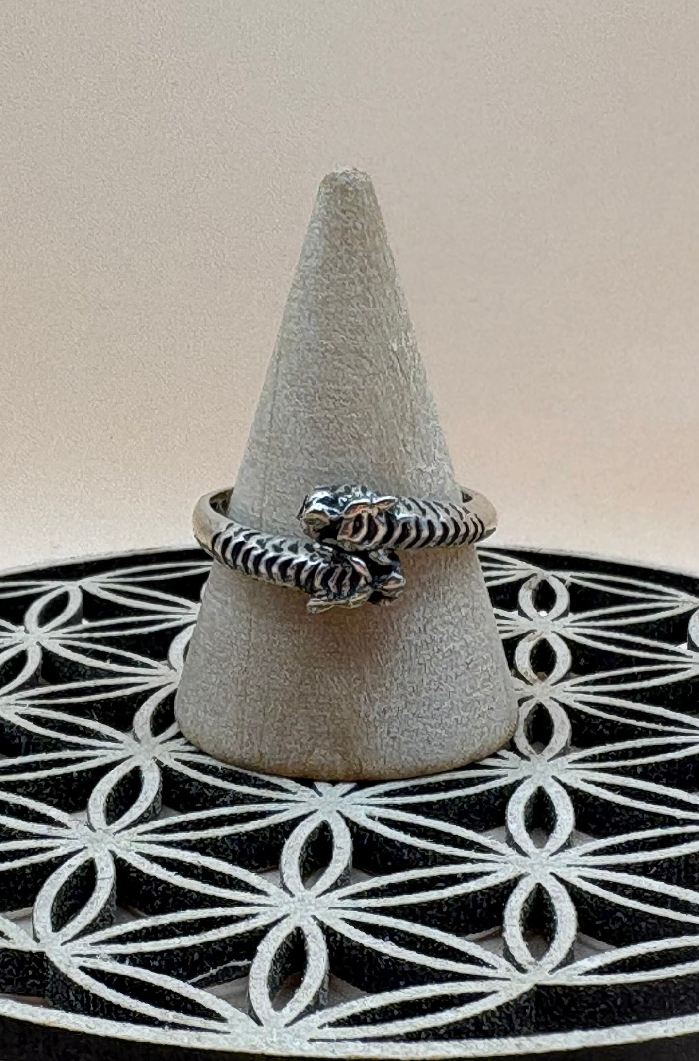 bague tigres argent – Image 1
