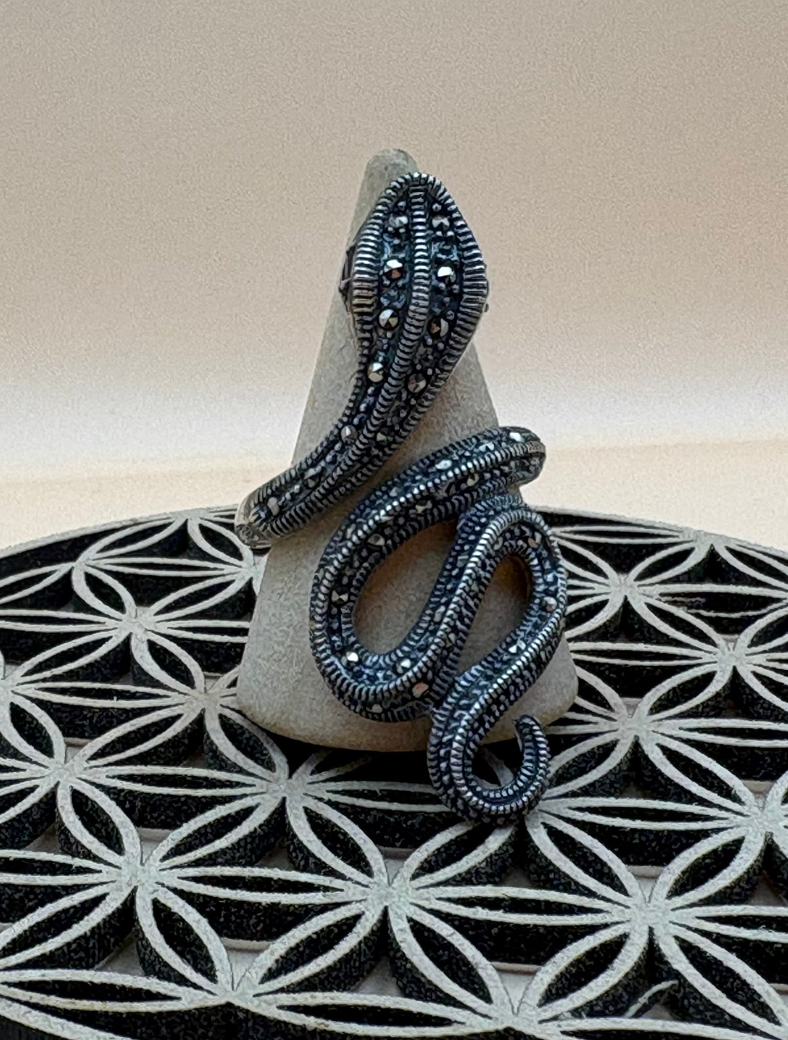 bague serpent argent – Image 1