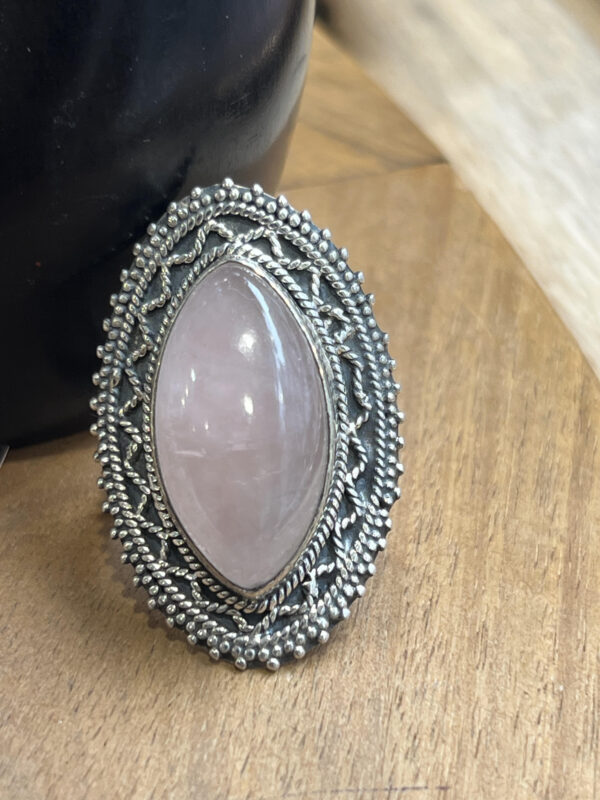 bague quartz rose
