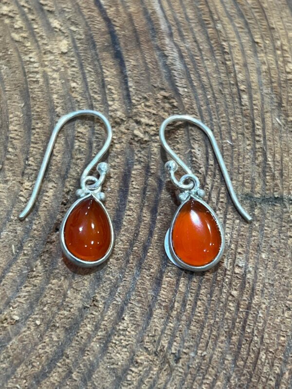 boucles d'oreilles cornaline