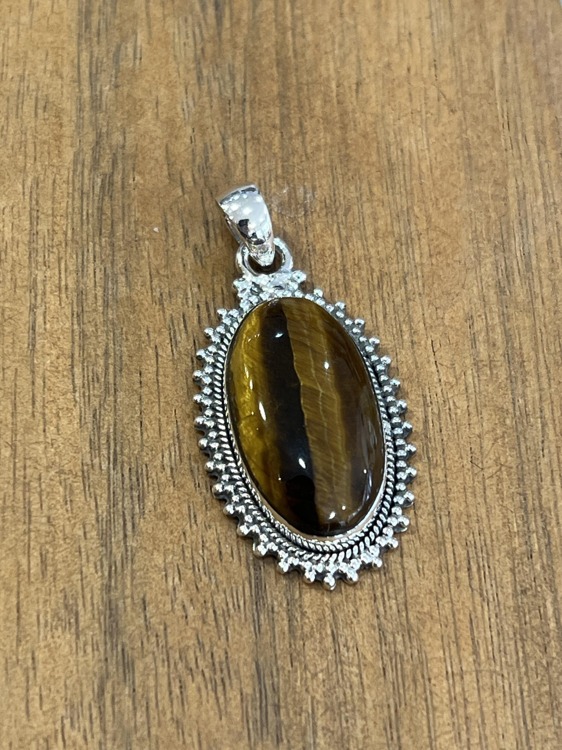 pendentif œil du tigre – Image 1