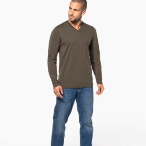 T-shirt col V manches longues homme – Image 8