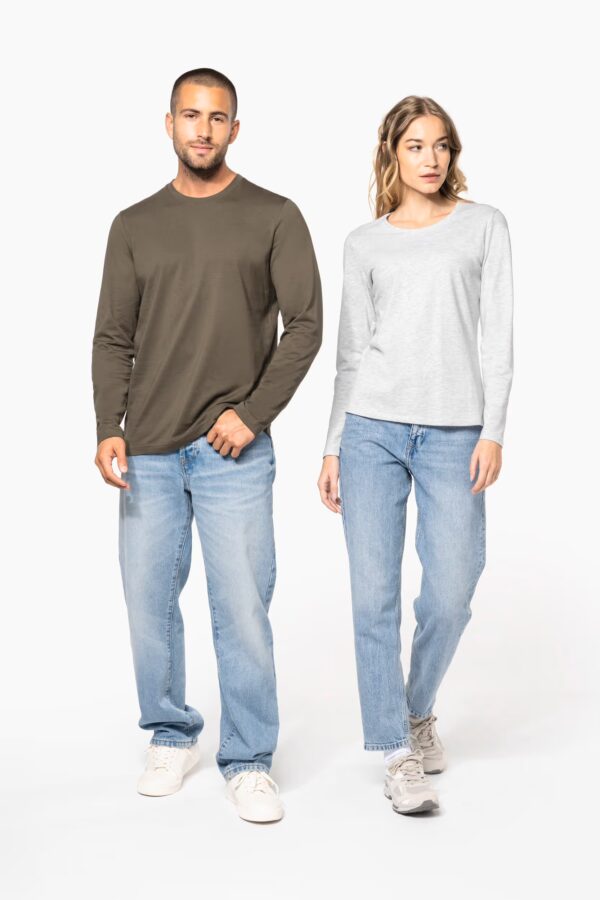 T-shirt col rond manches longues homme