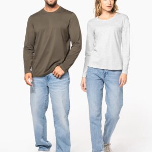 T-shirt col rond manches longues femme – Image 8