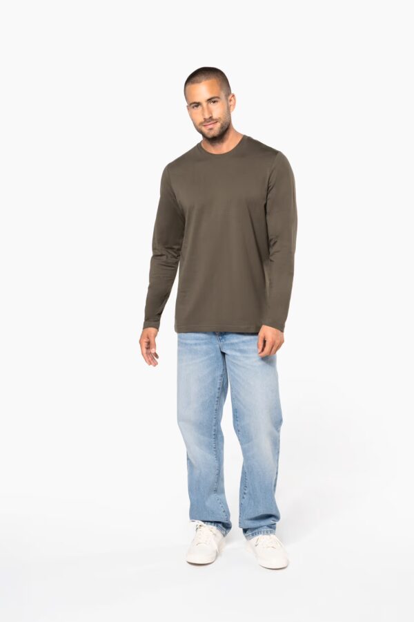 T-shirt col rond manches longues homme