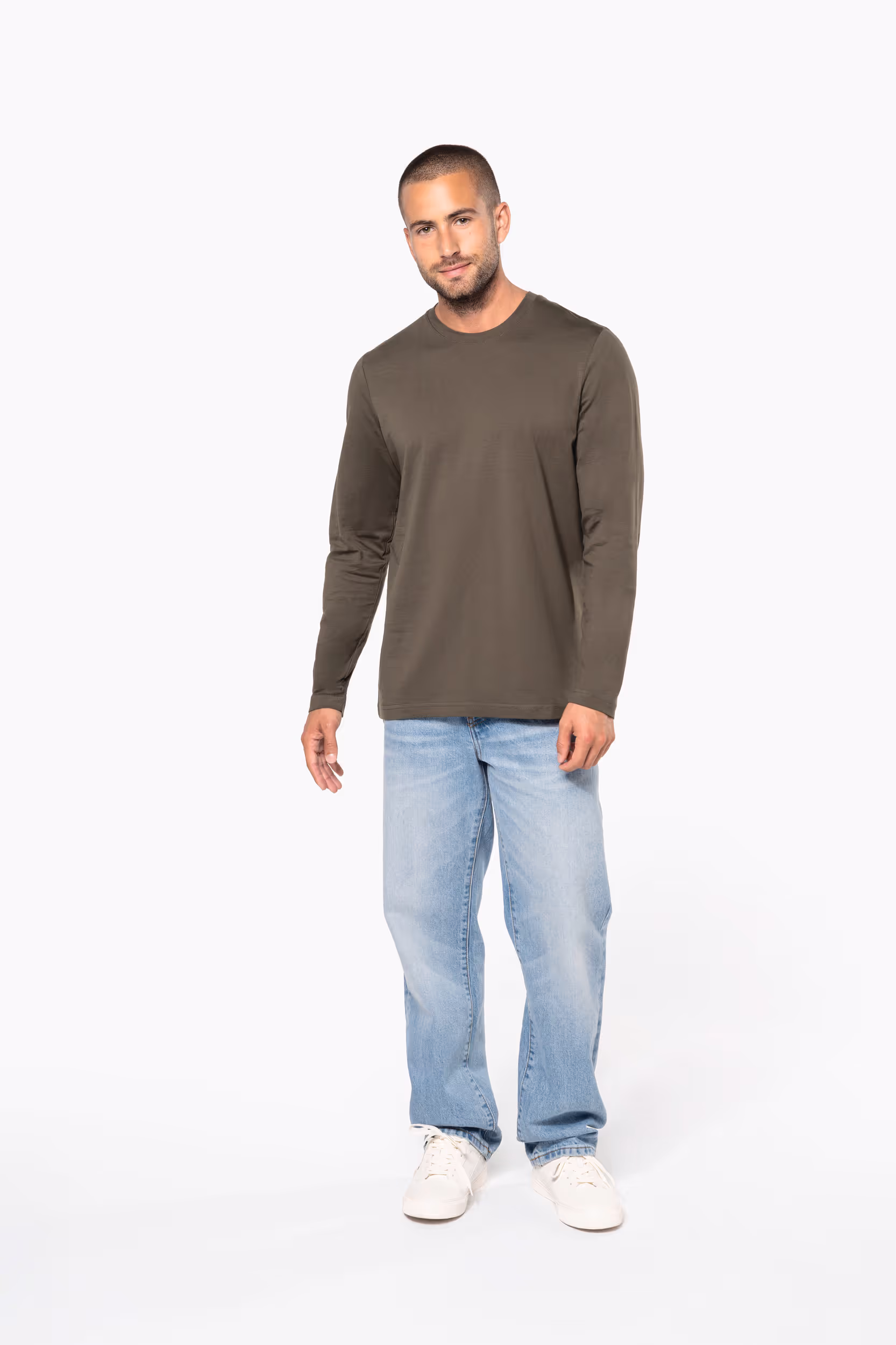 T-shirt col rond manches longues homme – Image 6