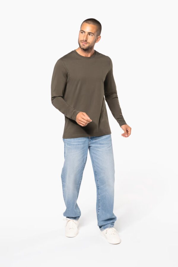 T-shirt col rond manches longues homme