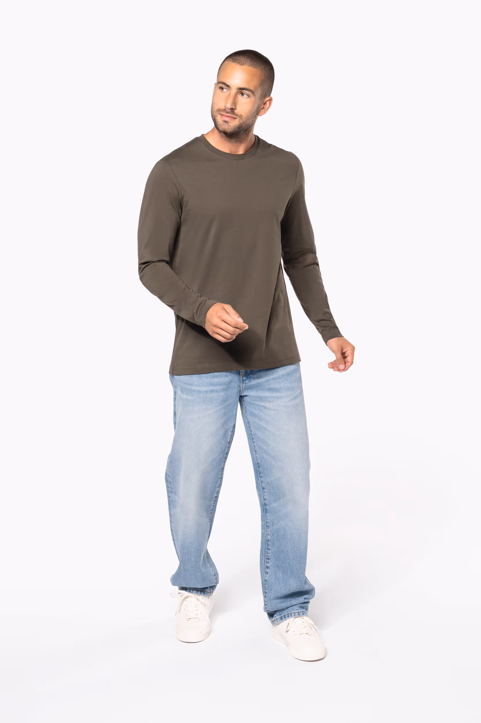 T-shirt col rond manches longues homme – Image 8