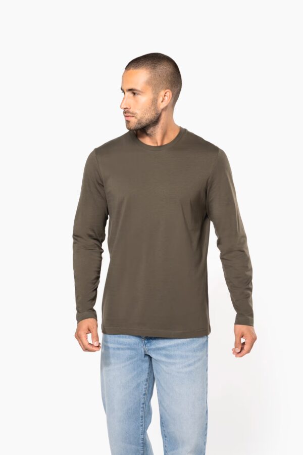 T-shirt col rond manches longues homme