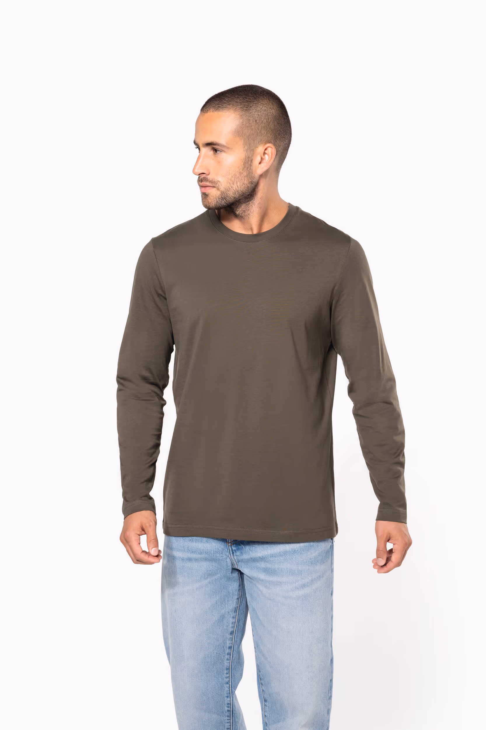 T-shirt col rond manches longues homme – Image 9