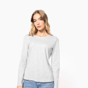 T-shirt col rond manches longues femme – Image 5