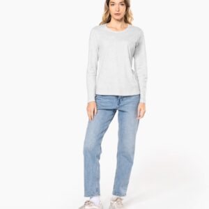 T-shirt col rond manches longues femme – Image 7
