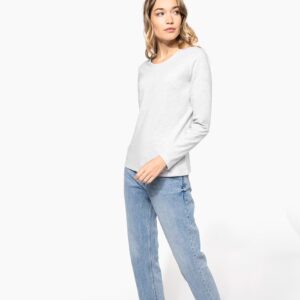 T-shirt col rond manches longues femme – Image 9