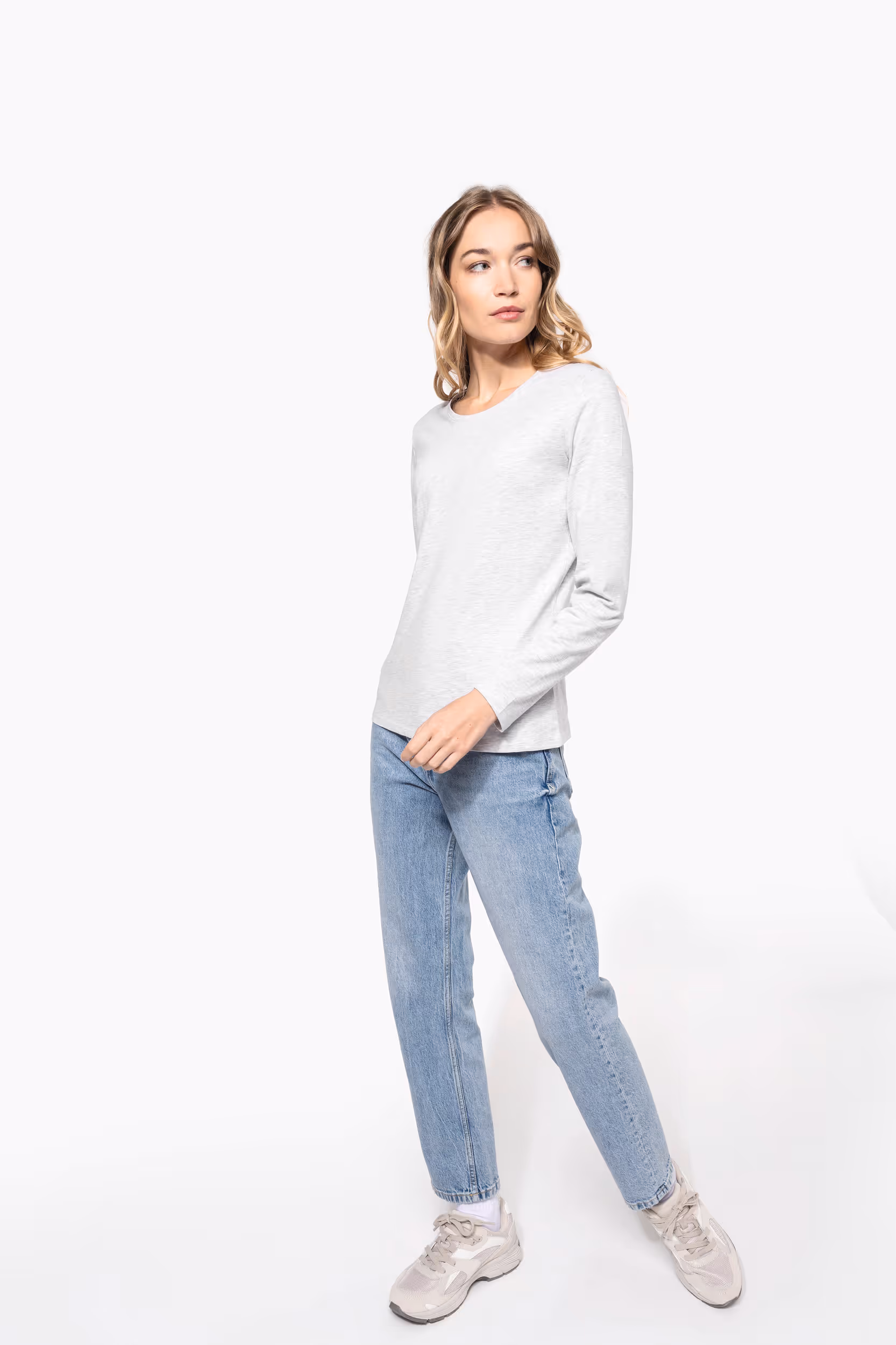 T-shirt col rond manches longues femme – Image 9