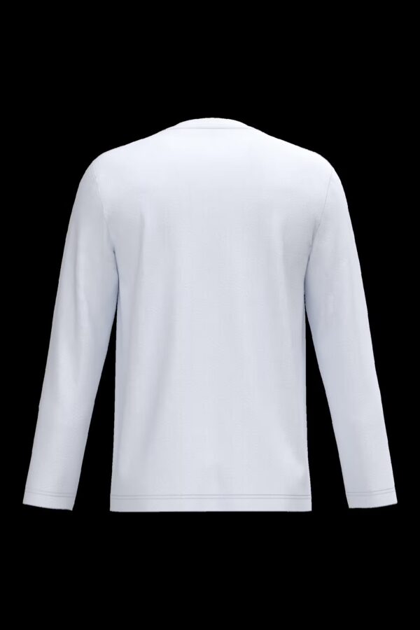 T-shirt col V manches longues homme