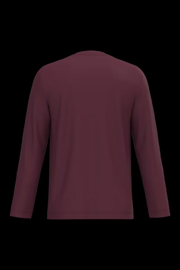 T-shirt col V manches longues homme