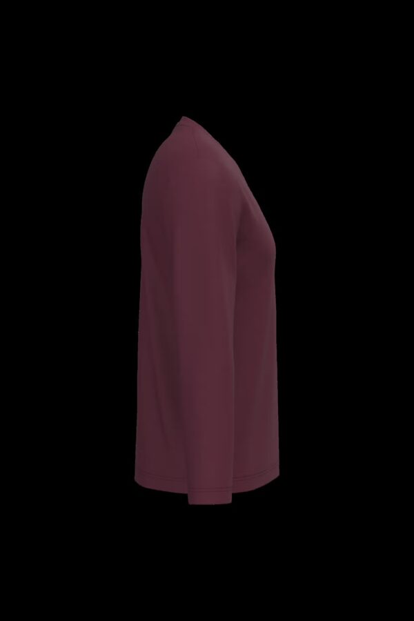T-shirt col V manches longues homme