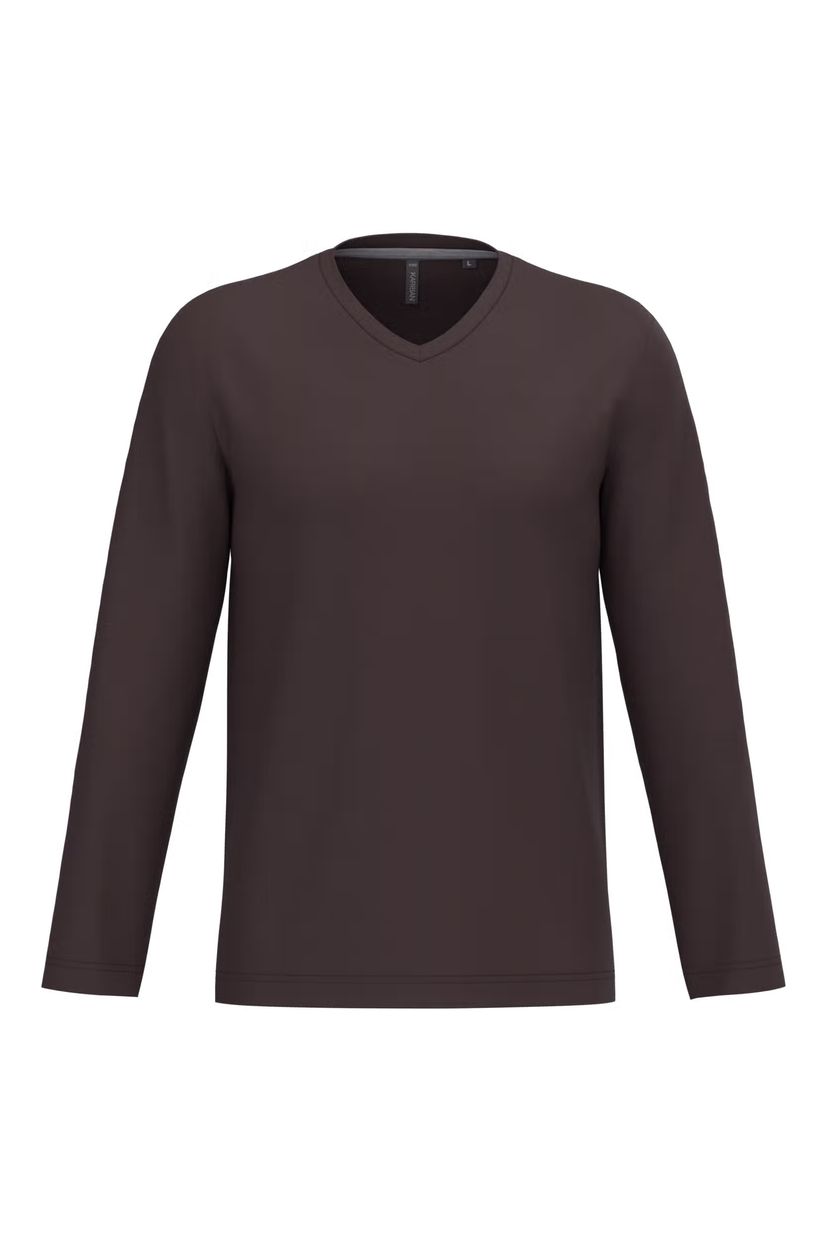 T-shirt col V manches longues homme – Image 20
