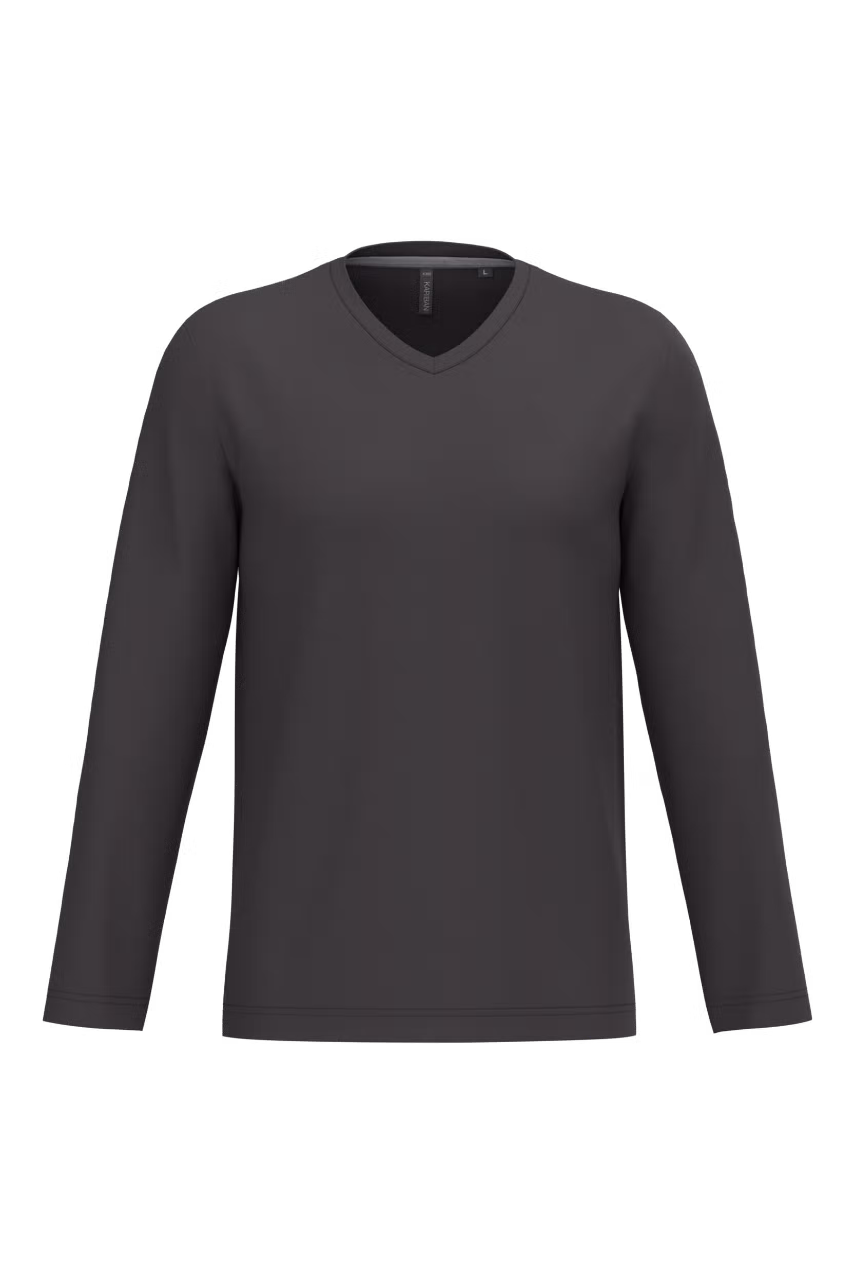 T-shirt col V manches longues homme – Image 23