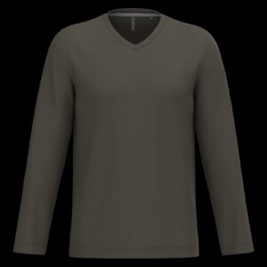 T-shirt col V manches longues homme – Image 26