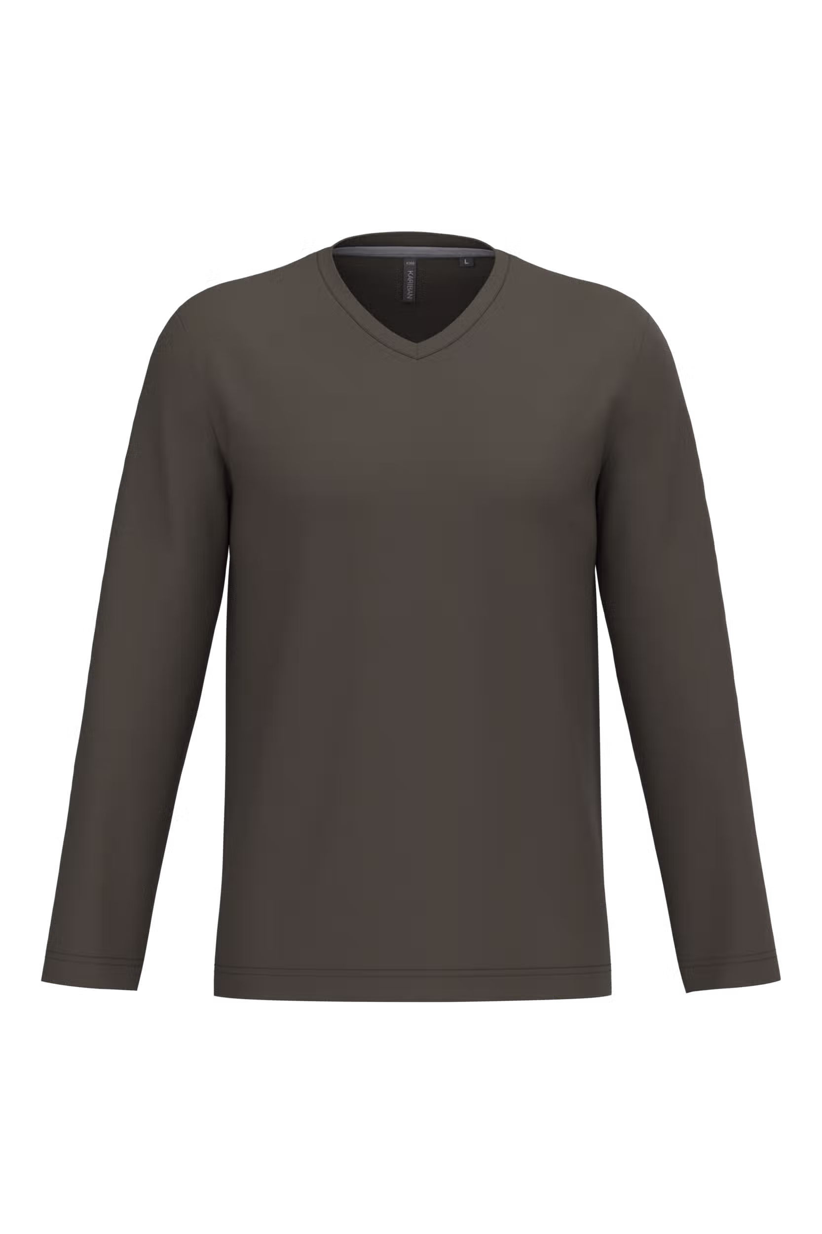 T-shirt col V manches longues homme – Image 26