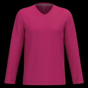 T-shirt col V manches longues homme – Image 32