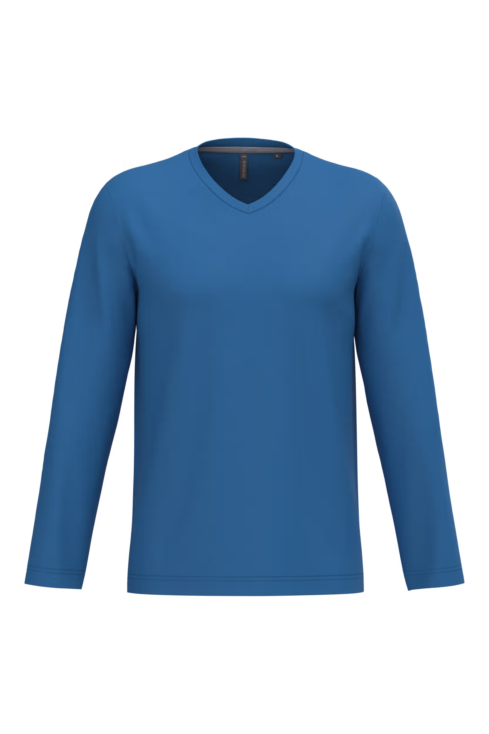 T-shirt col V manches longues homme – Image 38