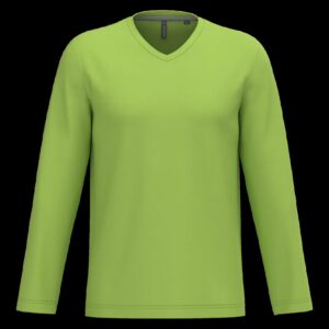T-shirt col V manches longues homme – Image 44