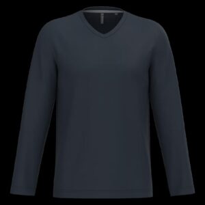 T-shirt col V manches longues homme – Image 47