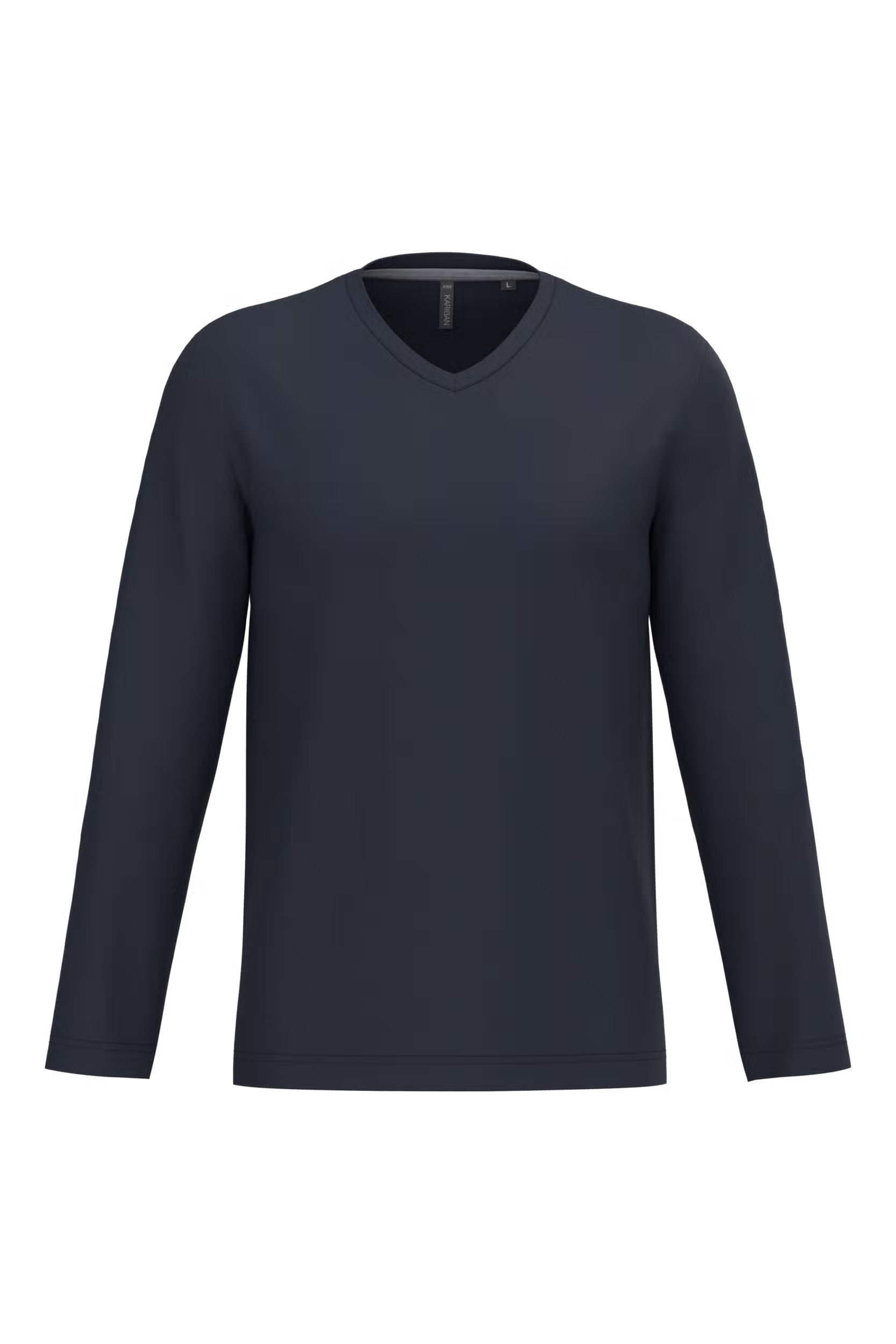 T-shirt col V manches longues homme – Image 47