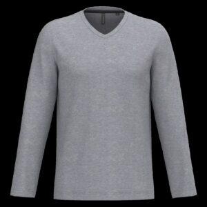 T-shirt col V manches longues homme – Image 53