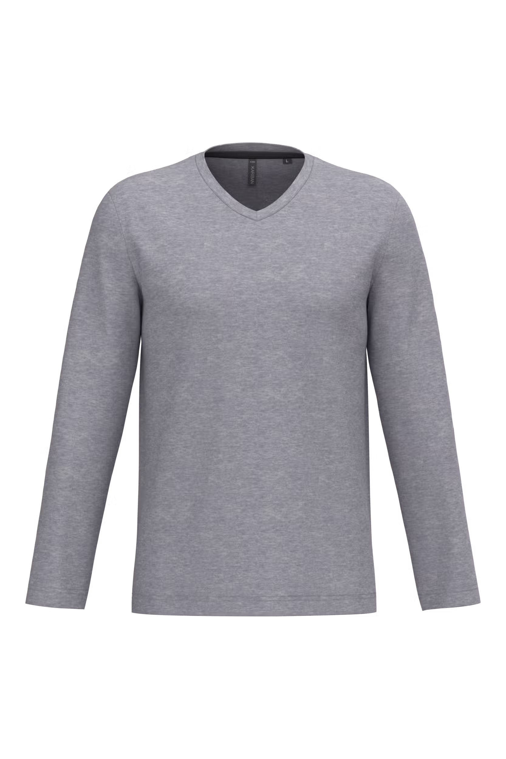 T-shirt col V manches longues homme – Image 53