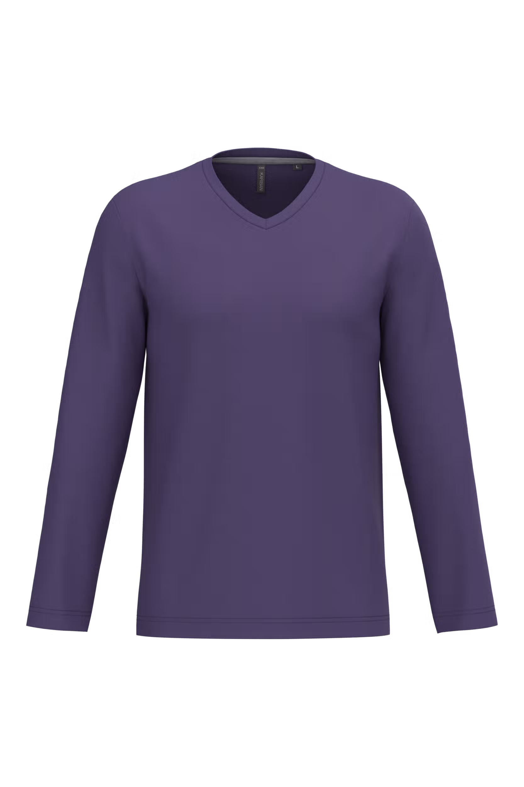 T-shirt col V manches longues homme – Image 56