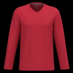 T-shirt col V manches longues homme – Image 59