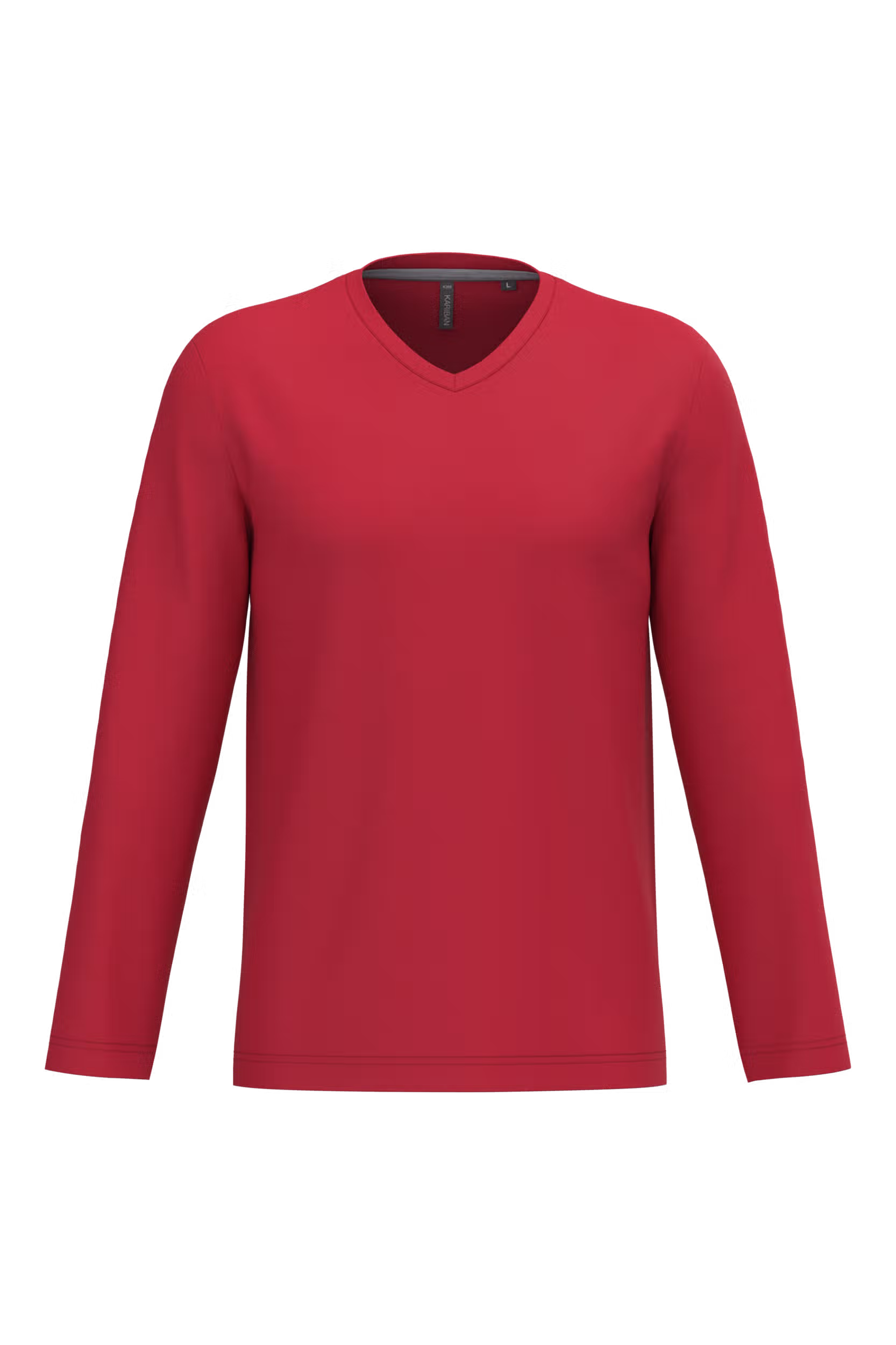 T-shirt col V manches longues homme – Image 59