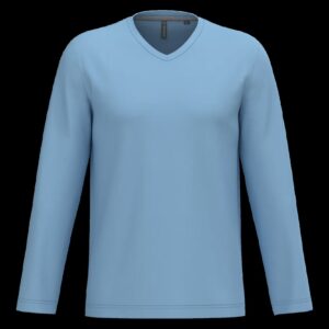 T-shirt col V manches longues homme – Image 65