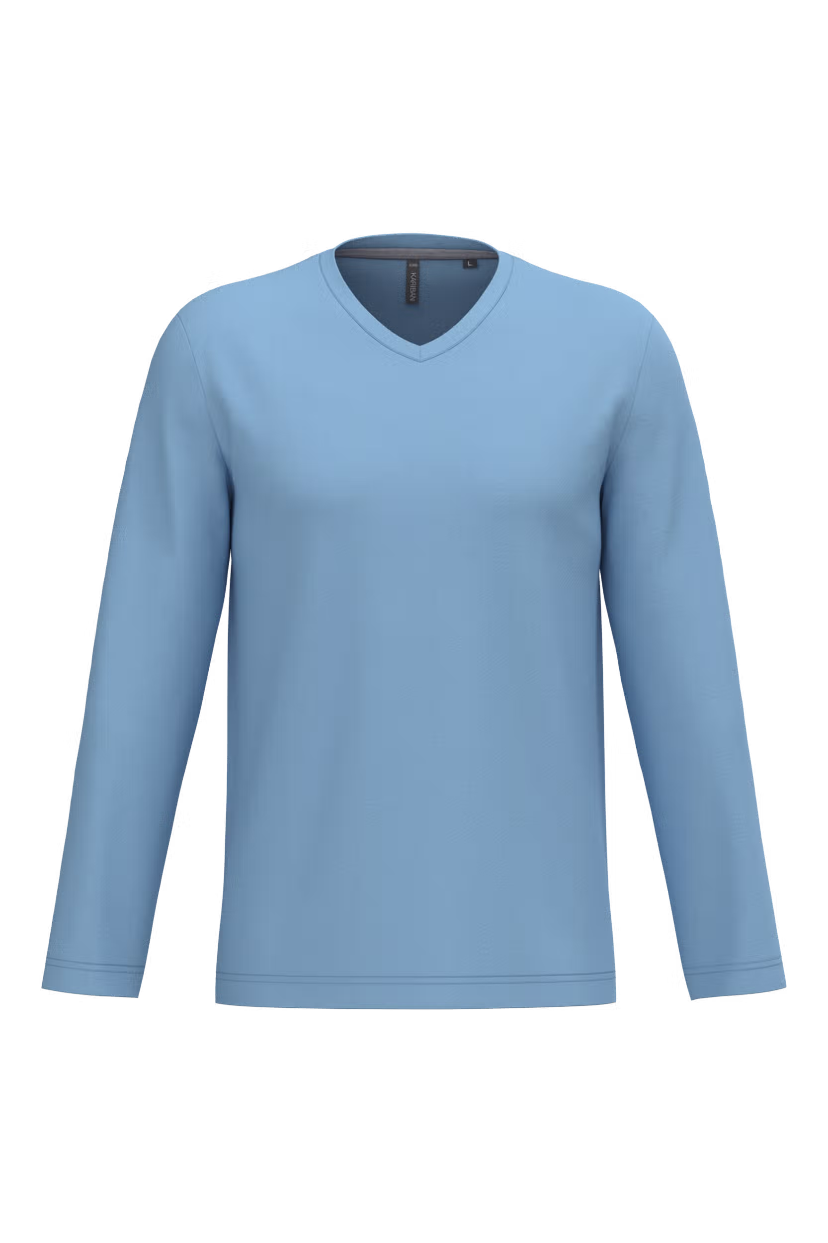 T-shirt col V manches longues homme – Image 65