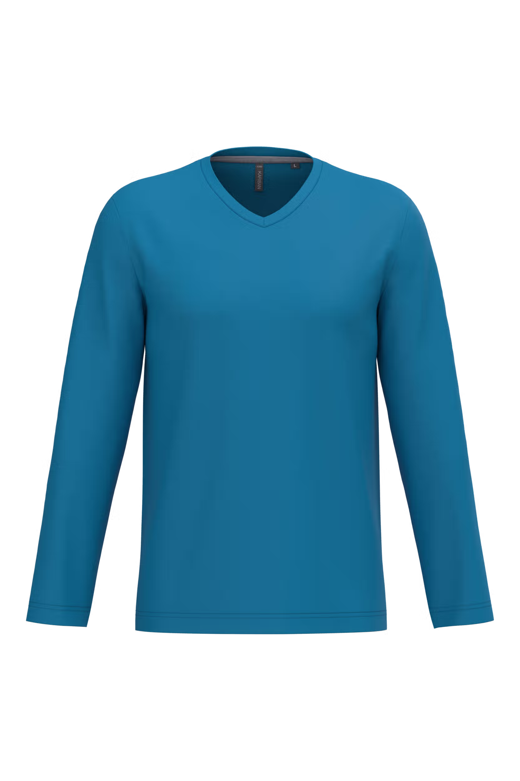 T-shirt col V manches longues homme – Image 68