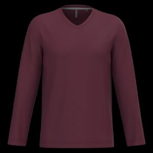 T-shirt col V manches longues homme – Image 71