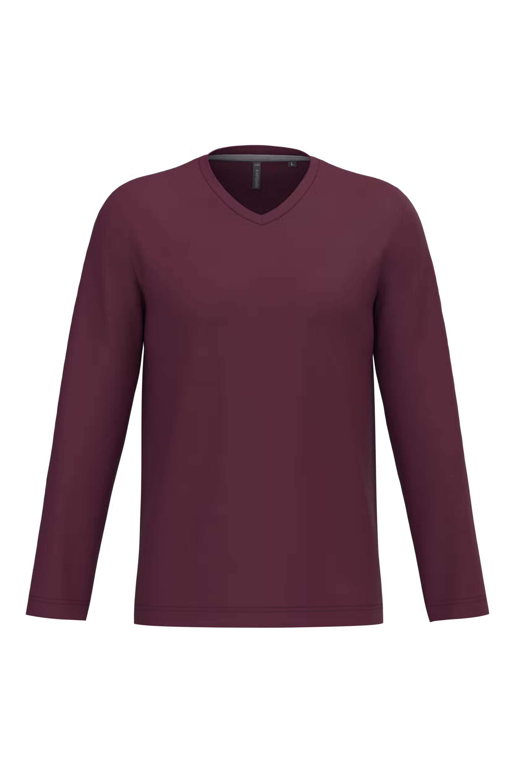T-shirt col V manches longues homme – Image 71